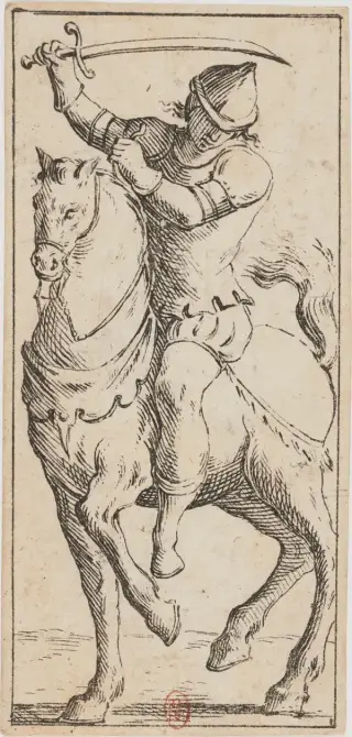 Cavallo di Spade, The Mitelli Tarocchino
