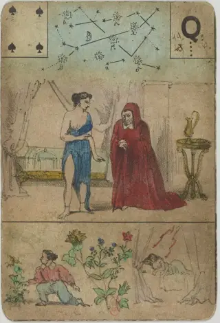 The Woman and the Hooded Figure, The Grand Jeu de Mlle Lenormand
