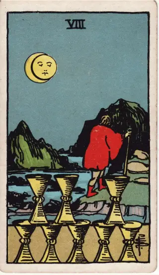 Eight of Cups, The Rider-Waite-Smith Tarot