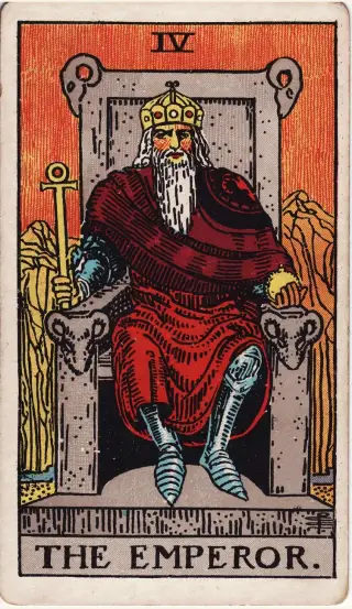 The Emperor, The Rider-Waite-Smith Tarot