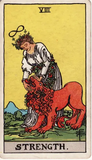 Strength, The Rider-Waite-Smith Tarot