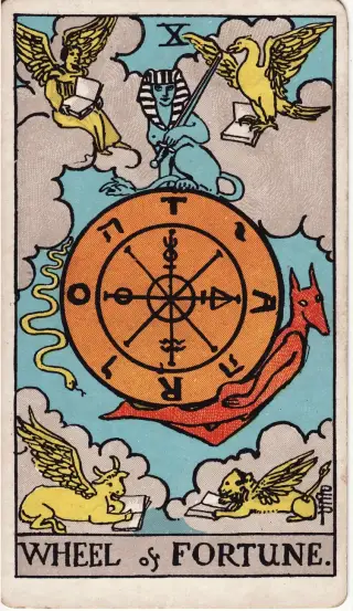 Wheel of Fortune, The Rider-Waite-Smith Tarot
