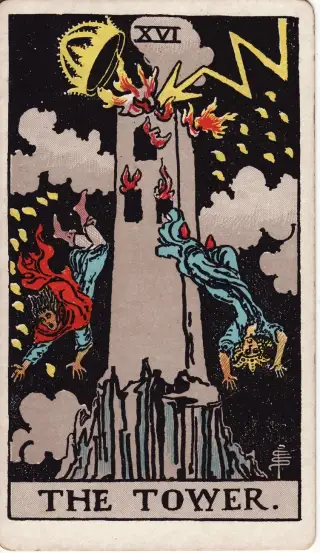 The Tower, The Rider-Waite-Smith Tarot