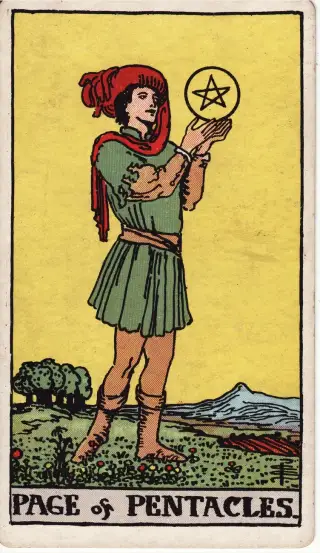 Page of Pentacles, The Rider-Waite-Smith Tarot