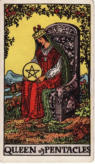 Queen of Pentacles, The Rider-Waite-Smith Tarot