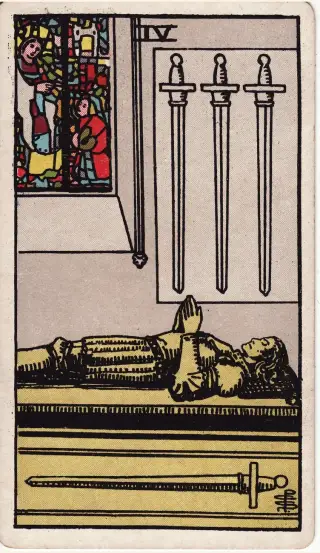 Four of Swords, The Rider-Waite-Smith Tarot