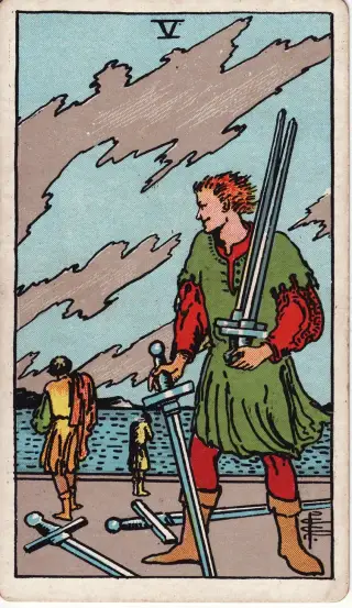 Five of Swords, The Rider-Waite-Smith Tarot