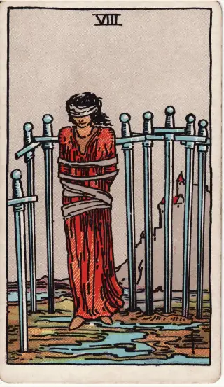 Eight of Swords, The Rider-Waite-Smith Tarot