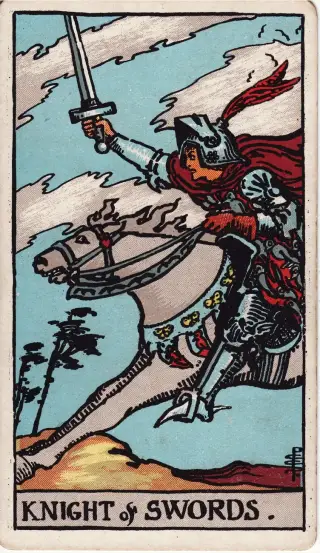 Knight of Swords, The Rider-Waite-Smith Tarot
