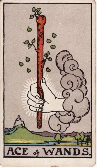 Ace of Wands, The Rider-Waite-Smith Tarot