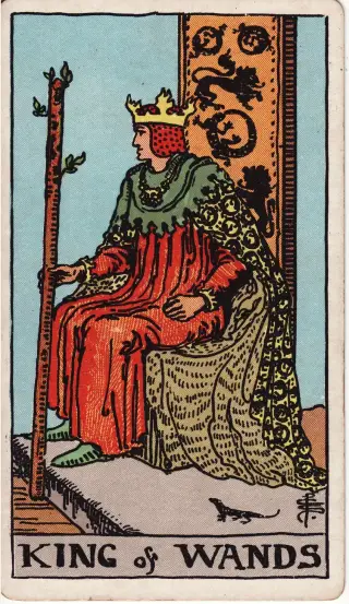 King of Wands, The Rider-Waite-Smith Tarot