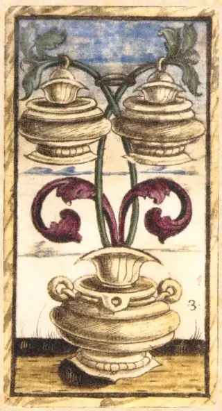 Three of Cups, The Sola Busca Tarot