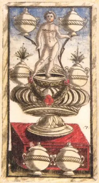 Seven of Cups, The Sola Busca Tarot