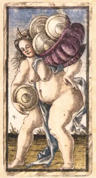 Four of Coins, The Sola Busca Tarot