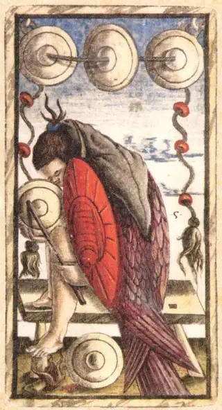 Five of Coins, The Sola Busca Tarot