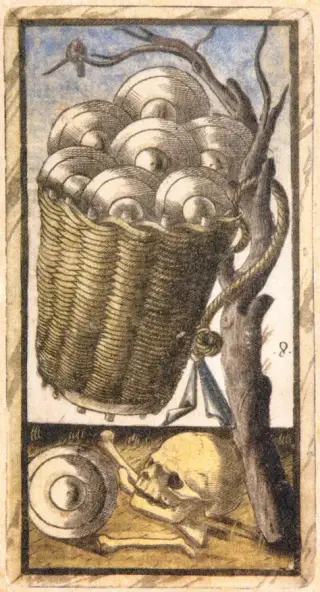 Eight of Coins, The Sola Busca Tarot