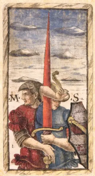 Ace of Swords, The Sola Busca Tarot