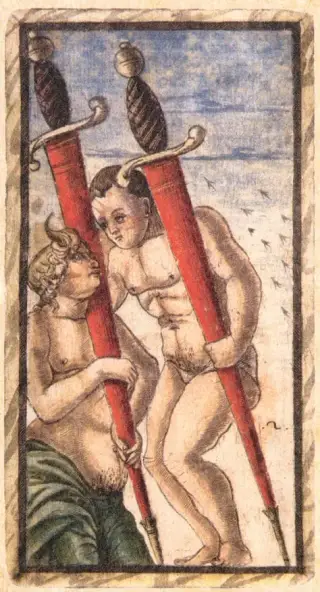Two of Swords, The Sola Busca Tarot