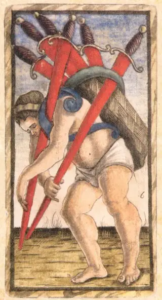 Six of Swords, The Sola Busca Tarot