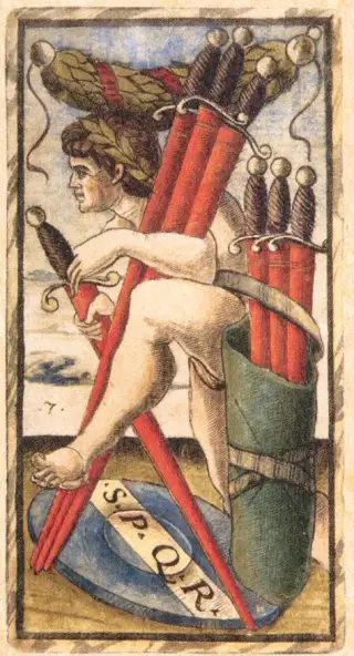 Seven of Swords, The Sola Busca Tarot