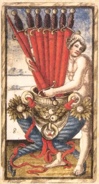 Eight of Swords, The Sola Busca Tarot