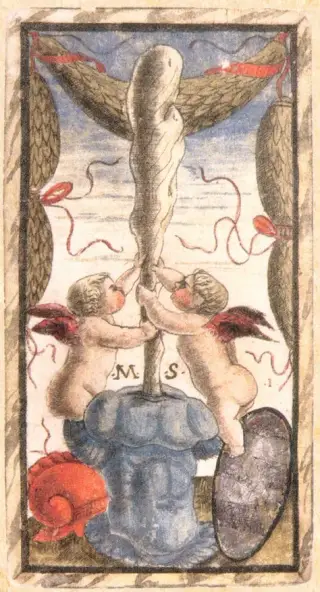 Ace of Batons, The Sola Busca Tarot
