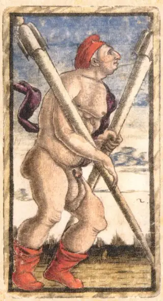 Two of Batons, The Sola Busca Tarot