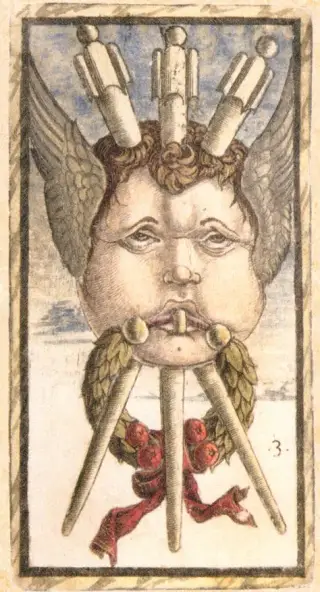 Three of Batons, The Sola Busca Tarot