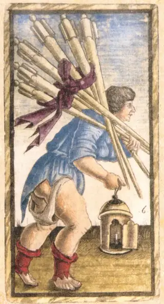 Six of Batons, The Sola Busca Tarot