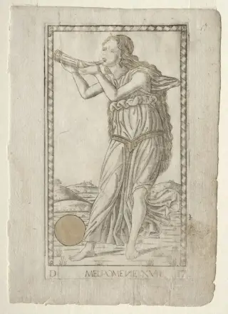 Melpomene, The Mantegna Tarocchi