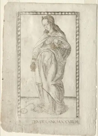 Temperancia, The Mantegna Tarocchi