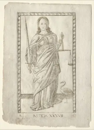 Justicia, The Mantegna Tarocchi